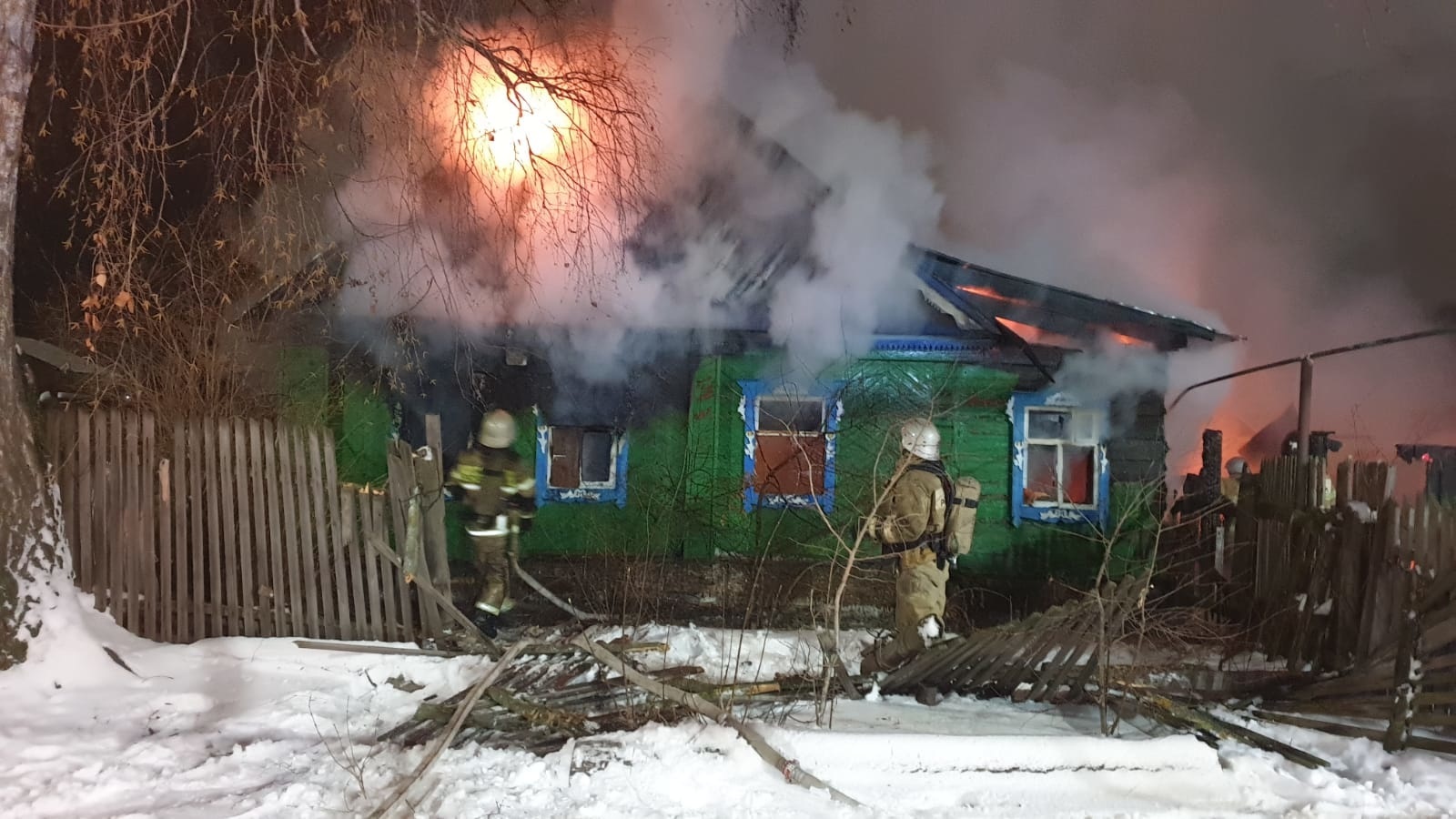 Пожар в частном доме