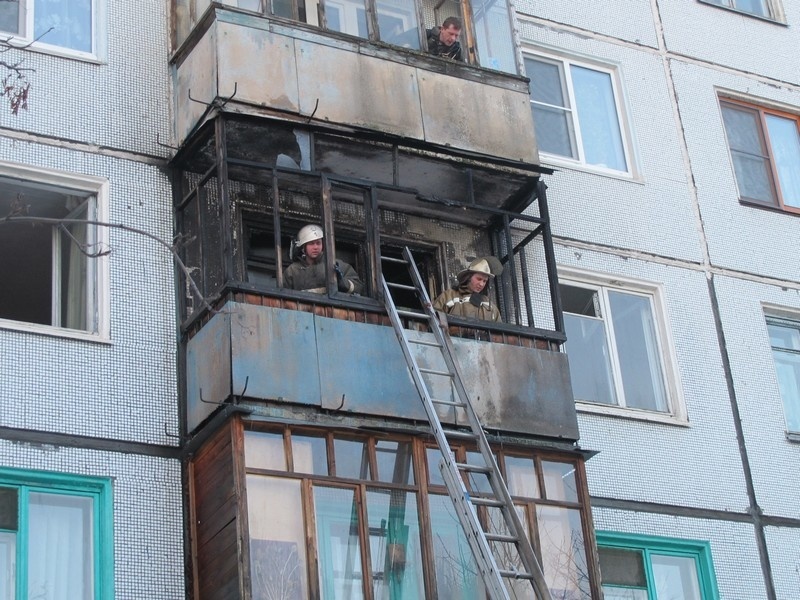 Ликвидация пожара в квартире в городском округе Дмитров