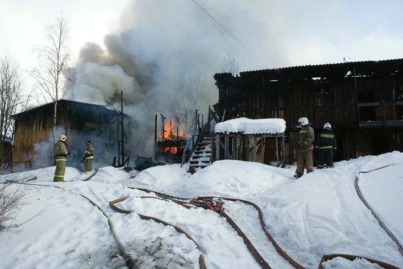 Ликвидация пожара в хозяйственной постройке в городском округе Истра