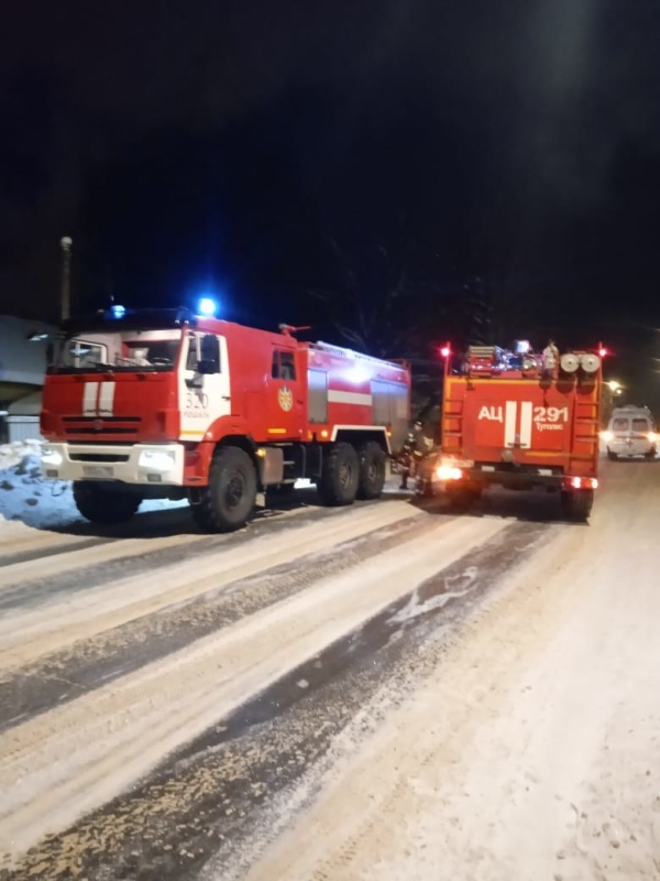 Ликвидация пожара в жилом доме в городском округе Клин