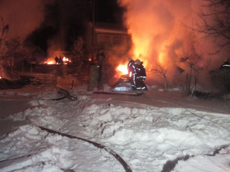 Ликвидация пожара в жилом доме в городском округе Руза